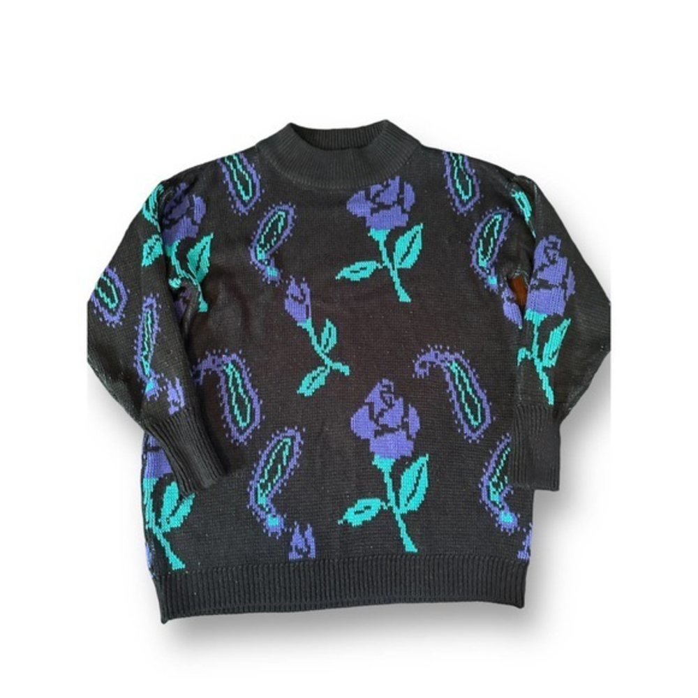 Vintage Ricki 80's Crewneck‎ Oversized Women's Sweater Size M